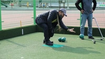 10월 31일 군포시론볼연맹 회원들 즐거운 연습 시간 가져